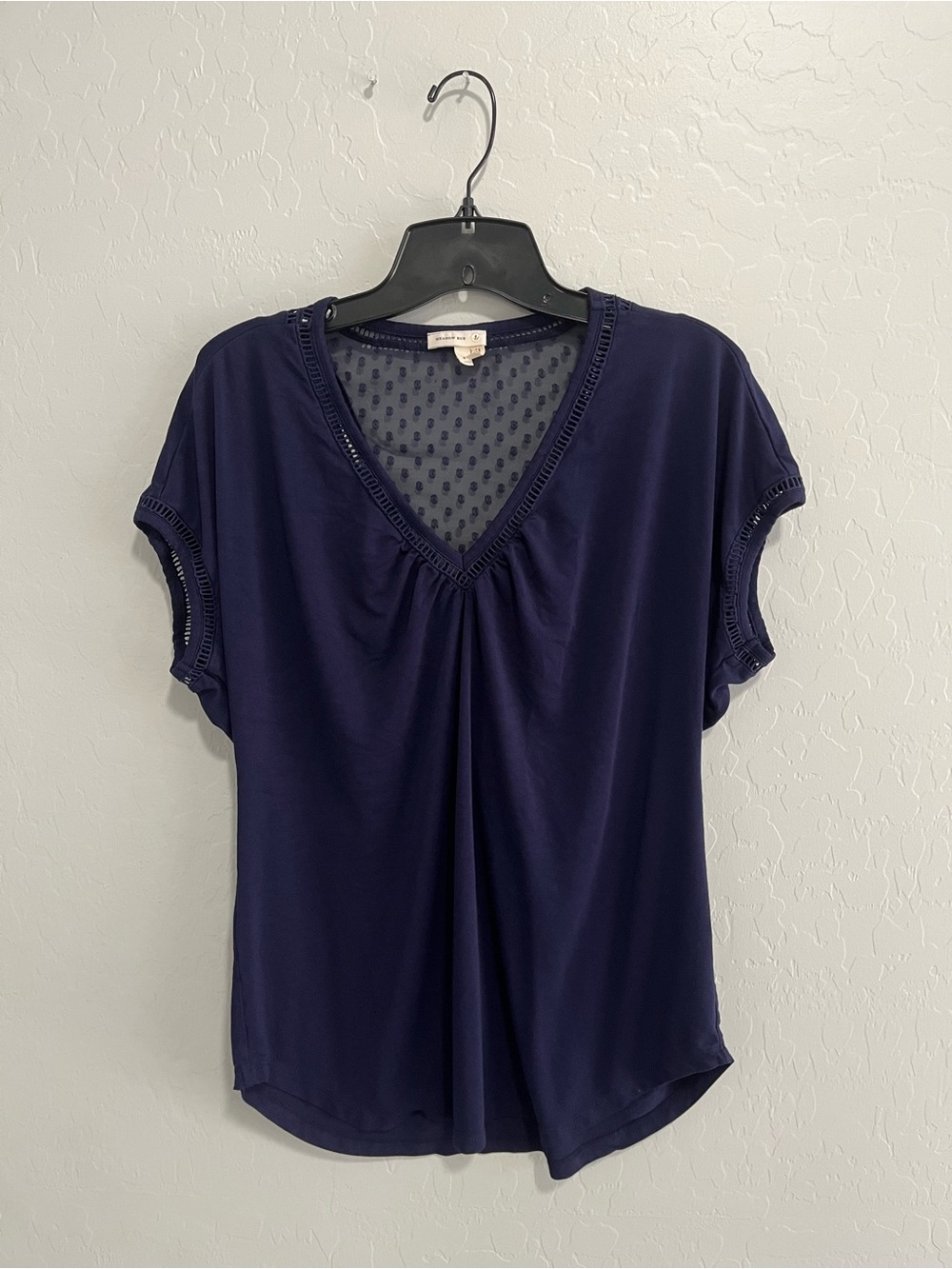 Anthropologie V-Neck Short Sleeve Top